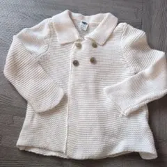 OLD NAVY ホワイト カーディガン 12-18M