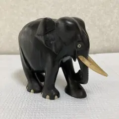 アジアン エスニック 木彫り 象 置物 工芸品 装飾品 オブジェ レトロ モダン