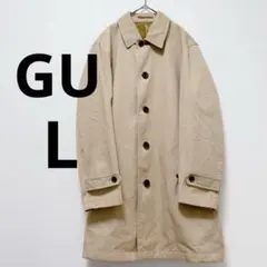 ⭐️美品⭐️ GU ステンカラーコート Lサイズ ベージュ 春コーデ 薄手 アウター