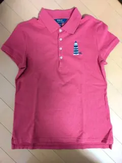 美品　Polo Ralph Lauren ピンク ポロシャツ XL16歳