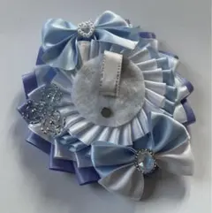 痛ロゼット 水色 白 ライトブルー ホワイト 推し活 推し事