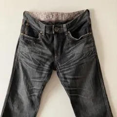 EDWIN BLUE TRIP 503 W36ブラックデニム ワイド