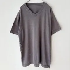 美品 オールドネイビー Tシャツ Vネック 半袖 チャコールグレー M 綿のサムネイル