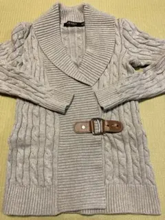 Ralph Lauren ケーブルニットセーター XS グレー