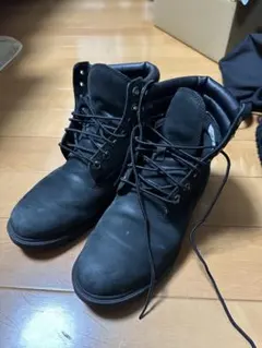 Timberland 黒 スエード ワークブーツ - メルカリ