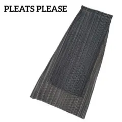 PLEATS PLEASE　イッセイミヤケ　メッシュレイヤードロングスカートのサムネイル