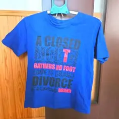 男性 メンズ Tシャツ 青