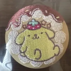 サンリオ 刺繍缶バッジ ビスケット4 ポムポムプリン