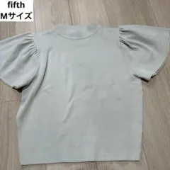 fifth フィフス ハイネックニット パフスリーブ ベージュ Mのサムネイル