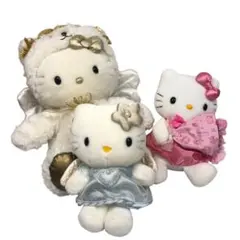 2002年　エンジェルキティ　ハローキティ　ぬいぐるみ　ストラップ キティ 足長 脚長 エンジェル ぬいぐるみ マスコット 2002