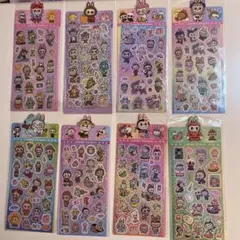 ラメ加工ラブブシール 8シートセット