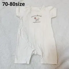 アンパンマン ベビー ロンパース カバーオール 70-80 シンプル　ベージュのサムネイル