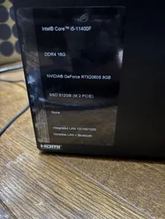ゲーミングデスクトップ Intel i5 RTX 2060S 512GB SSD