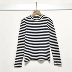 マジェスティックレゴン ラメ入り ボーダーニットトップス インナー F タイト目