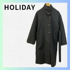 HOLIDAY ホリデイ ロングジャンパー ロングコート シャギーノーカラーロングコート