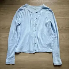 UNIQLO ユニクロ ポインテールカーディガン ブルー 青 Sサイズ