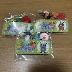 チョコエッグ　ポケモン　旅立ちの3匹　ツタージャ　ポカブ　ミジュマル