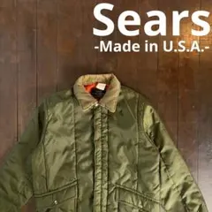 USA製ビンテージ！！【SEARS シアーズ】中綿ワークジャケットオリーブ XL