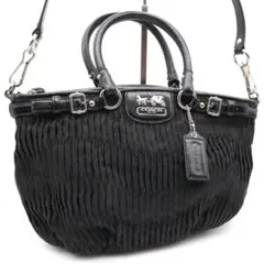 【美品】 コーチ COACH マディソン ギャザード 2wayバッグ18885