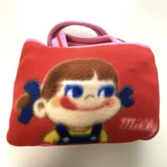 不二家ペコちゃん「ミルキーひざかけフリースバッグ」未使用 - メルカリ