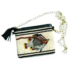 ear PAPILLONNER 熱帯魚ビーズ刺繍チェーンバッグ　イアパピヨネ