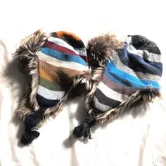 冬　帽子　子ども　baby Gap　55cm　М/L　 2個セット　暖色　寒色