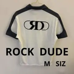 ROCK·DUDE ポロシャツ ホワイト/グレーのサムネイル
