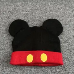 ミッキーマウス 耳付きニット帽