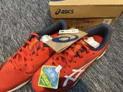新品★ASICSレーザービーム　レッド /ホワイト23.5cm