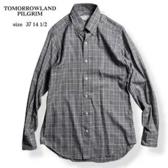 TOMORROWLAND PILGRIM 長袖 シャツ チェック 白 黒のサムネイル
