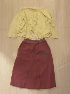 女の子120 110 秋服　冬服　まとめ売り　中古 まとめ売り　2点