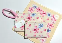 FEILE フェイラー サクラブルーム ハンカチ タオルポーチ ティッシュポーチ