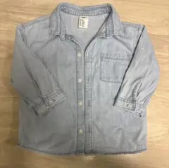 H&M ライトブルー デニムシャツ　長袖