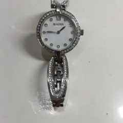 BULOVA レディース クォーツ ラインストーン装飾 96L223 稼働不確認のサムネイル