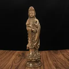 銅器 蛇身人首 銅像 居宅 供養 女媧神像 鎮宅辟邪 開運風水 招財 工芸