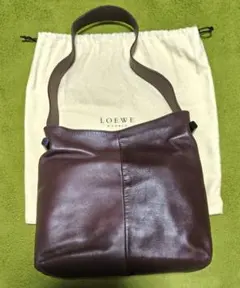 【最終価格】LOEWE ブラウン レザー ショルダーバッグ