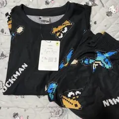 ロックマン ルームウェア 上下セットアップ Lサイズ 黒