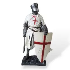 ​精巧 テンプル騎士団 中世 騎士 フィギュア 十字軍 盾 オブジェ インテリア 精巧 テンプル騎士団 中世 騎士 フィギュア 十字軍 盾 オブジェ