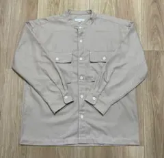 【美品】ベージュ 長袖シャツ オーバーサイズ メンズ Lサイズ 古着