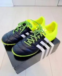 adidas フットサルシューズ ブラック/イエロー 25cm