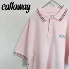 Callaway Golf ポロシャツ ピンク 半袖 M キャロウェイ ゴルフのサムネイル