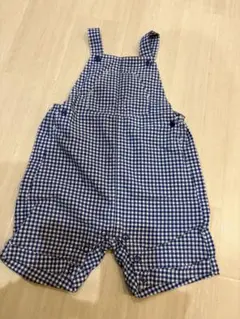 PETIT BATEAUチェック オーバーオール