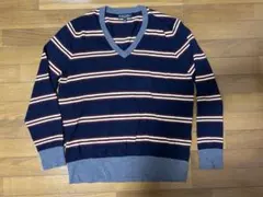 Brooks Brothers Vネックニット マルチボーダーのサムネイル