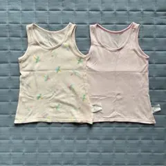 UNIQLO コットンメッシュインナー タンクトップ 2枚セット 100cm