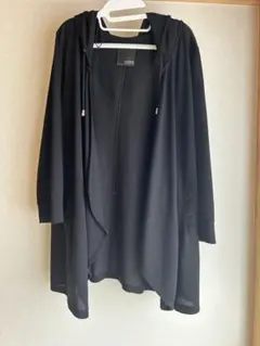 HK WORKS LONDON フード付きロングカーディガン LL