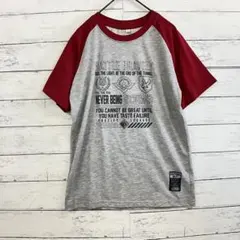 トップバリュ ラグラン Tシャツ 半袖 ストリート キッズ✨160 グレー赤のサムネイル