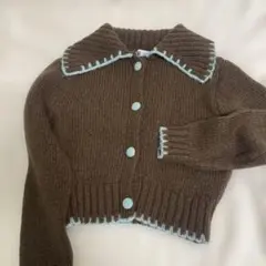 ZARA ブラウン ニットカーディガン　新品