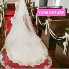 値下│桂由美 ウエディングドレス ユミカツラ トリートドレッシング ロングベール