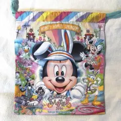 ディズニー　巾着 イースター　ミッキー　チップ　デール