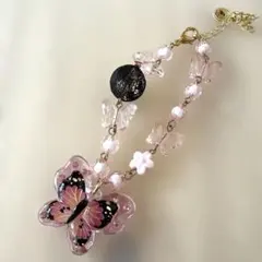 犬用 ネックレス ちょうちょ.:*ʚïɞ*:. クリア 小型犬 試着のみ